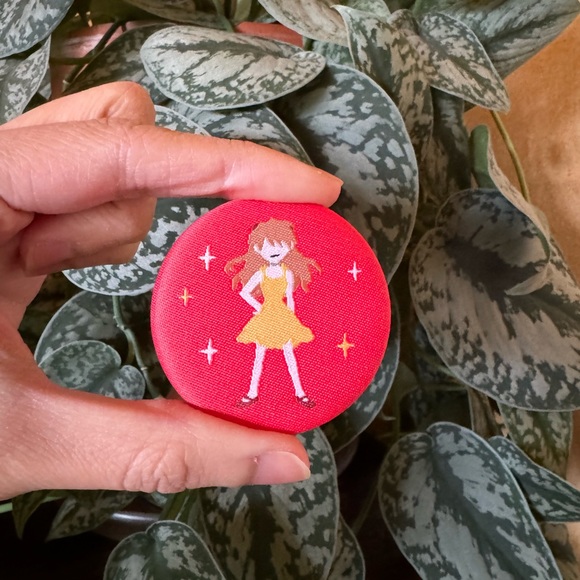 Neon Genesis Evangelion Asuka Langley embroidered button - Picture 2 of 6
